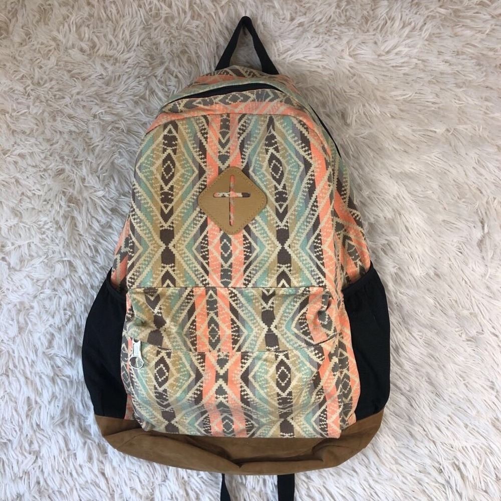 Girls Backpack Pink Green Black Southwest Computer Pocket Lined Zip School Bag